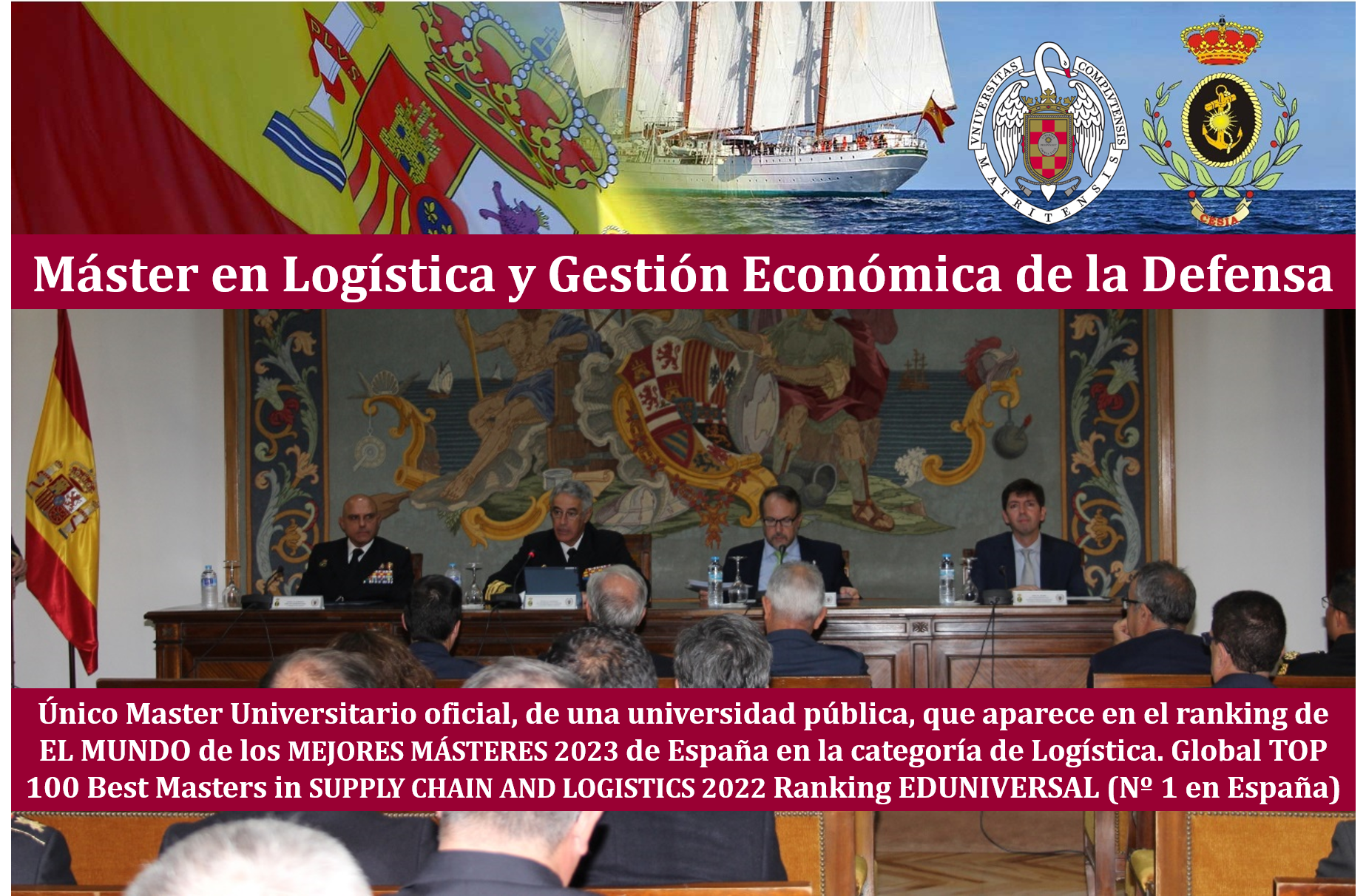 TOP 100 - 2024 EDUNIVERSAL BEST MASTERS RANKING in SUPPLY CHAIN AND LOGISTICS #1 España, #17 nivel mundial